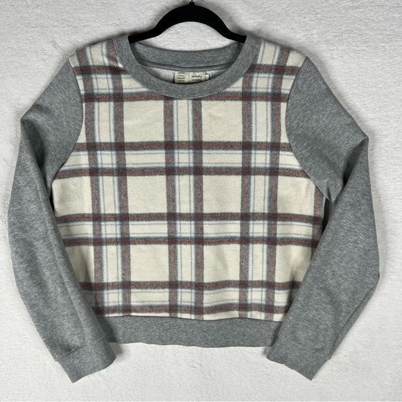 Anthropologie Sweaters - Anthropologie Saturday Sunday Sweater Women Medium Long Sleeve Academia‎ Plaid